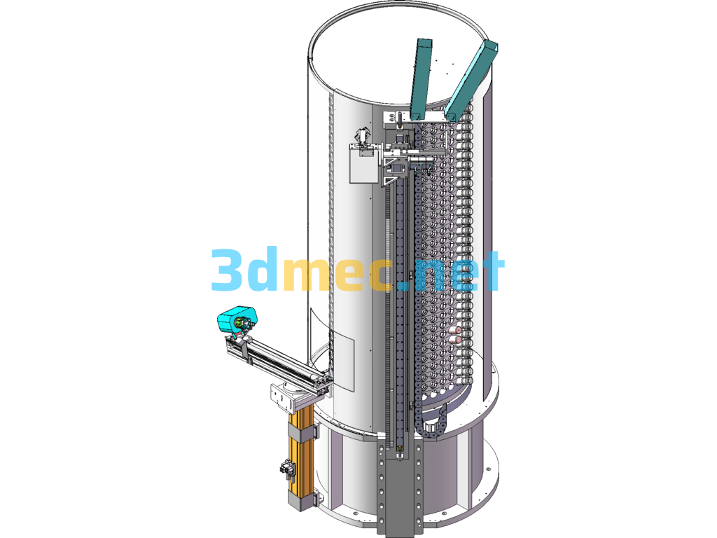 Honeycomb Storage Silo - 3D Model SolidWorks Free Download