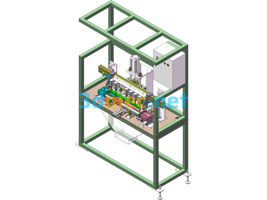 Cover Front Strip Punching And Cutting Machine - 3D Model SolidWorks Free Download