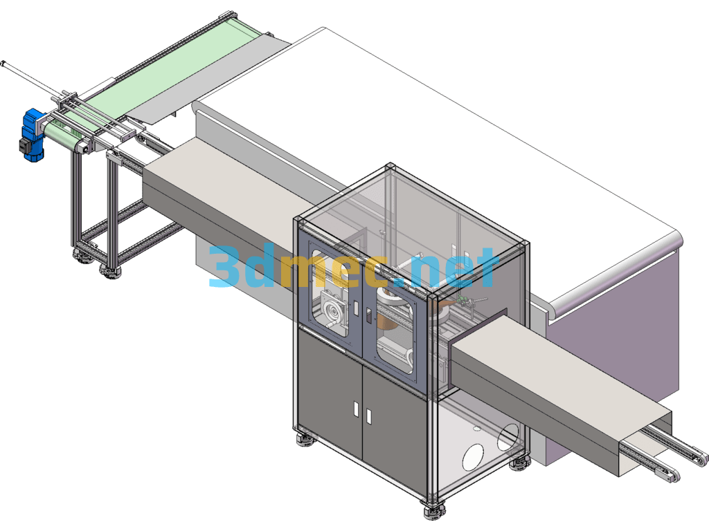 Produced Equipment Automatic Spraying Equipment + Engineering Drawings + BOM - 3D Model SolidWorks Free Download