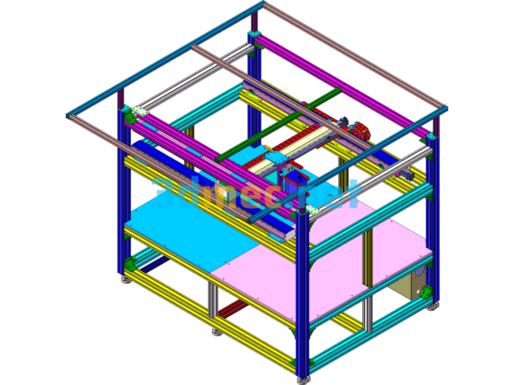 Imaging Visual Inspection Platform Including Engineering Drawings + BOM - 3D Model SolidWorks Free Download