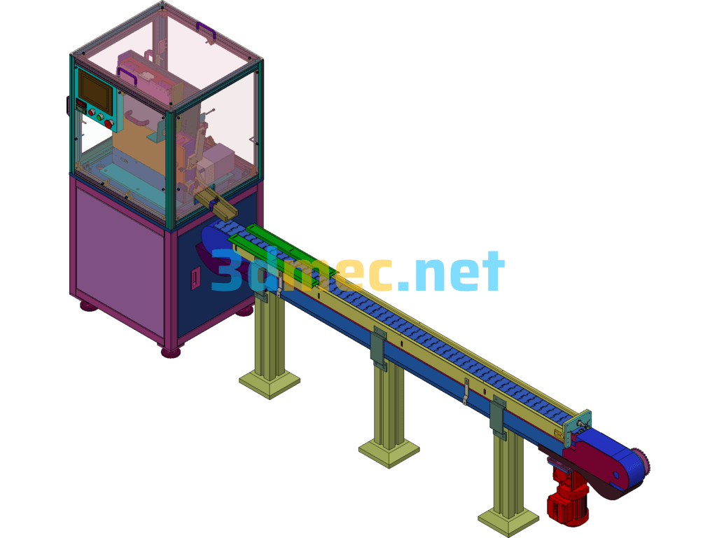 Automatic Loading Equipment For Wire Boxes - 3D Model SolidWorks Free Download