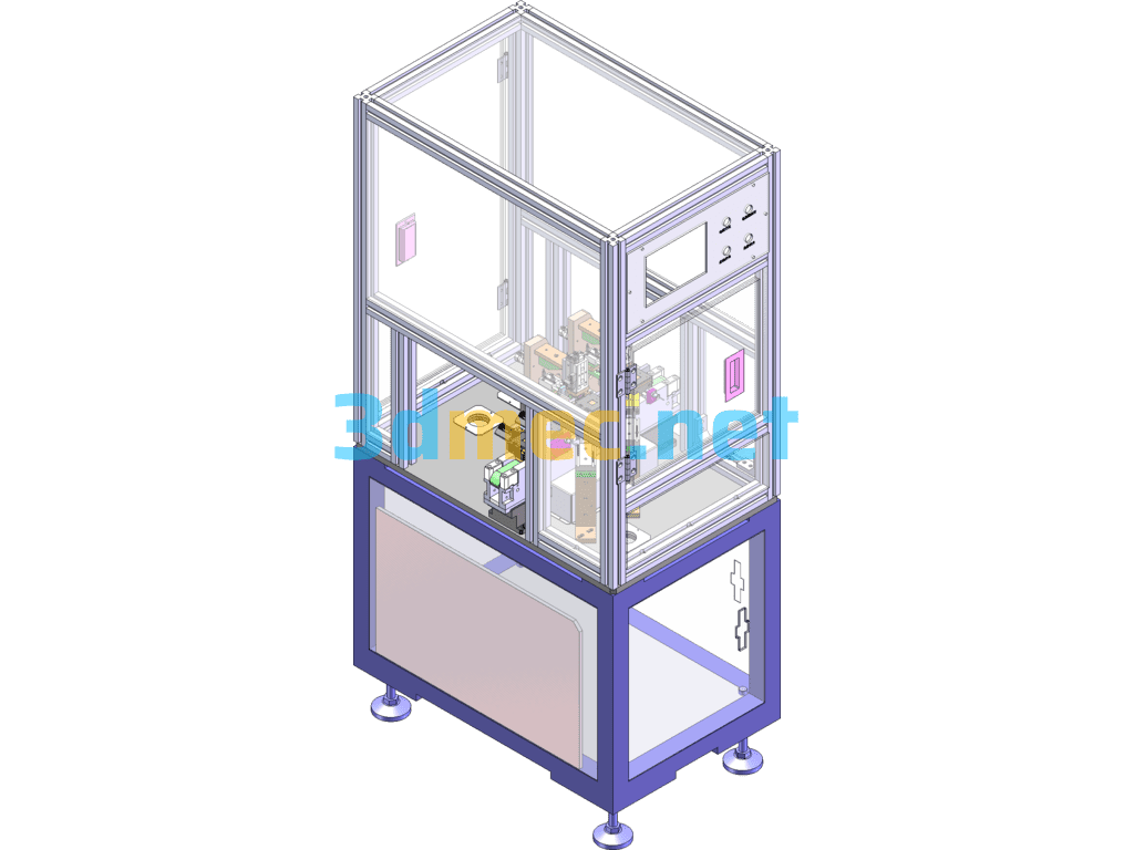 A Kind Of Equipment For Leveling Before And After Lagging - 3D Model SolidWorks Free Download