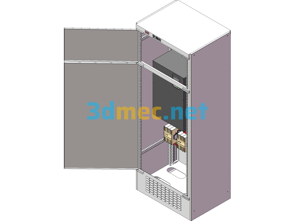 Inverter Star-Delta Starting Cabinet - 3D Model SolidWorks Free Download