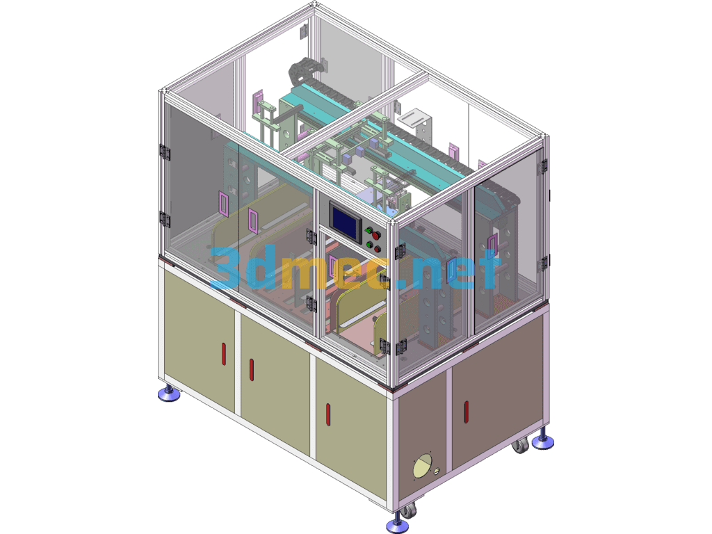 Automatic Code Scanning Device - 3D Model SolidWorks Free Download