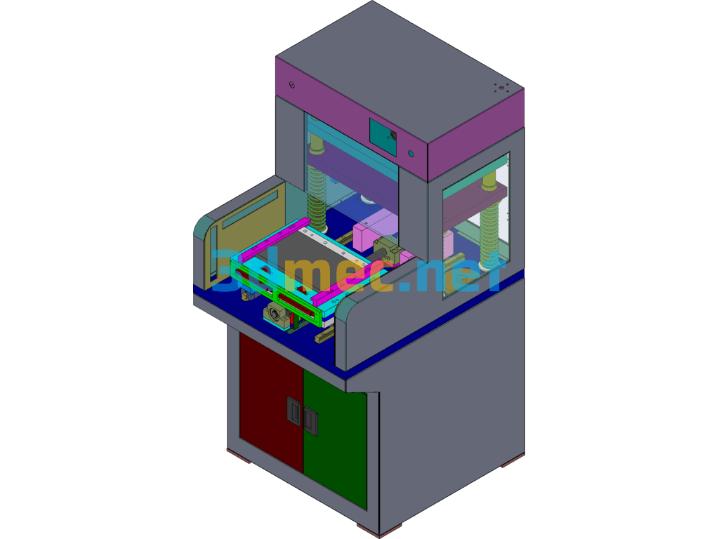 Automatic Die-Cutting Equipment - 3D Model SolidWorks Free Download