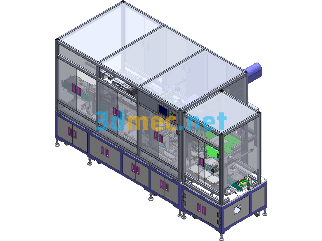 A Mobile Phone Connector Spot Welding Machine - 3D Model SolidWorks Free Download