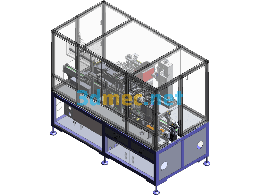 A Laser Spot Welding Machine For Soft-Pack Battery Tabs - 3D Model SolidWorks Free Download