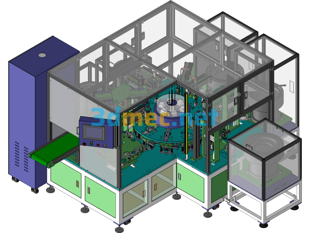 Automatic Door Handle Assembly Machine - 3D Model SolidWorks Free Download