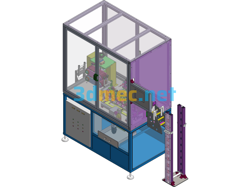 Online Horizontal Punching Machine - 3D Model SolidWorks Free Download