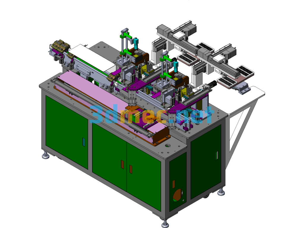 A Battery Manual Feeding And Capping Machine - 3D Model SolidWorks Free Download