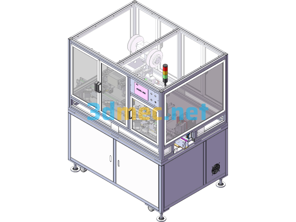 A Tab Battery Bending Machine - 3D Model SolidWorks Free Download