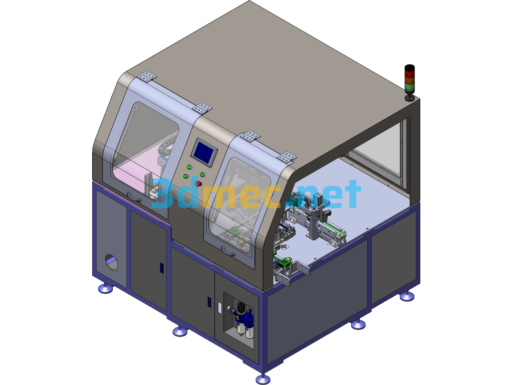 Battery Wire End Positioning Device - 3D Model SolidWorks Free Download