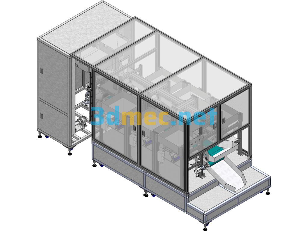 Mass Production Automatic Mixing Equipment + Engineering Drawings + BOM - 3D Model SolidWorks Free Download