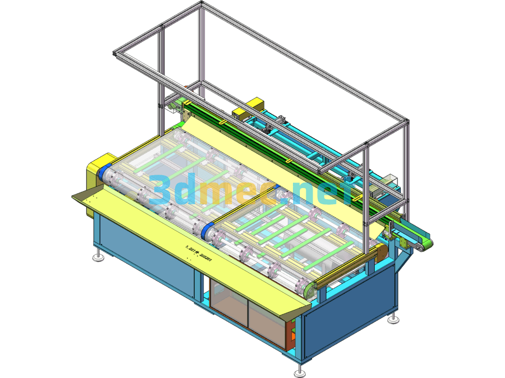 Sealing Strip Production Line Receiving Table Equipment - 3D Model SolidWorks Free Download