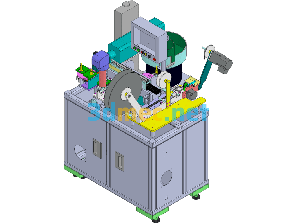 Automatic Laser Engraving Packaging Equipment - 3D Model SolidWorks Free Download