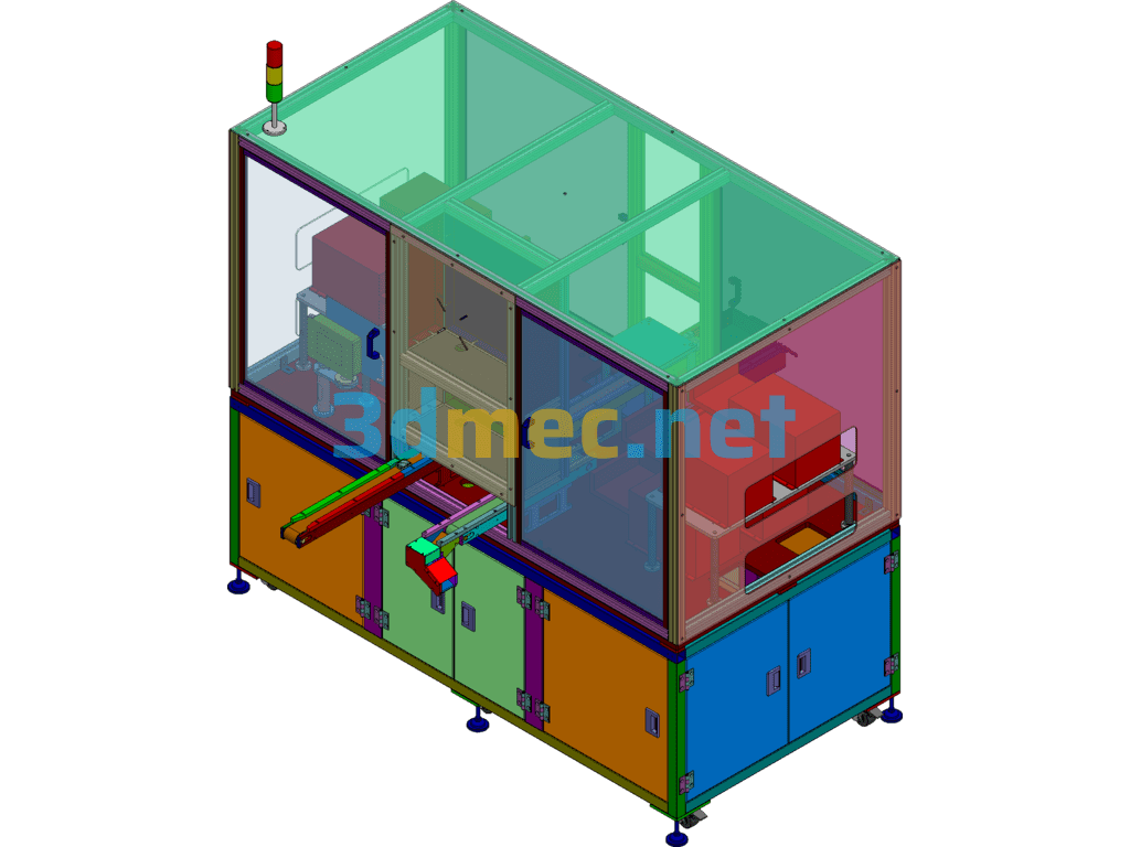 Fully Automatic Stringing Equipment - 3D Model SolidWorks Free Download