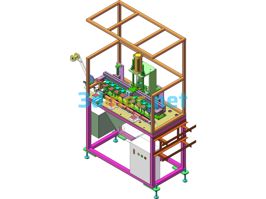 2GL Punching And Cutting Machine - 3D Model SolidWorks Free Download