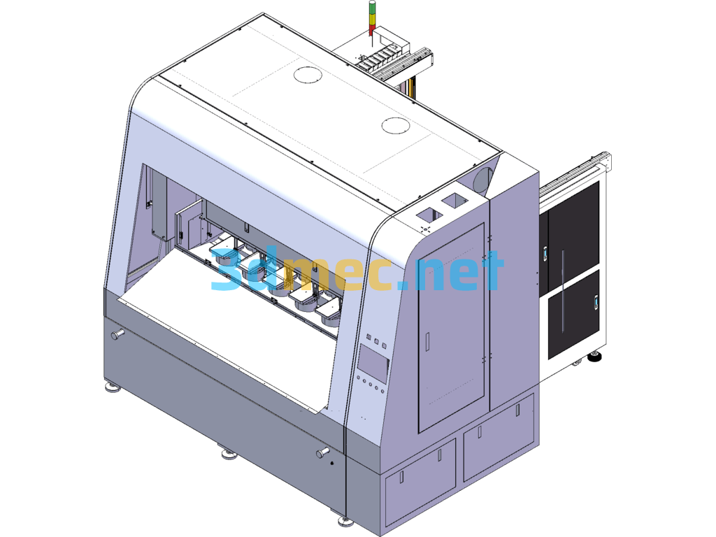 Polishing Machine Loading And Unloading Equipment - 3D Model SolidWorks Free Download