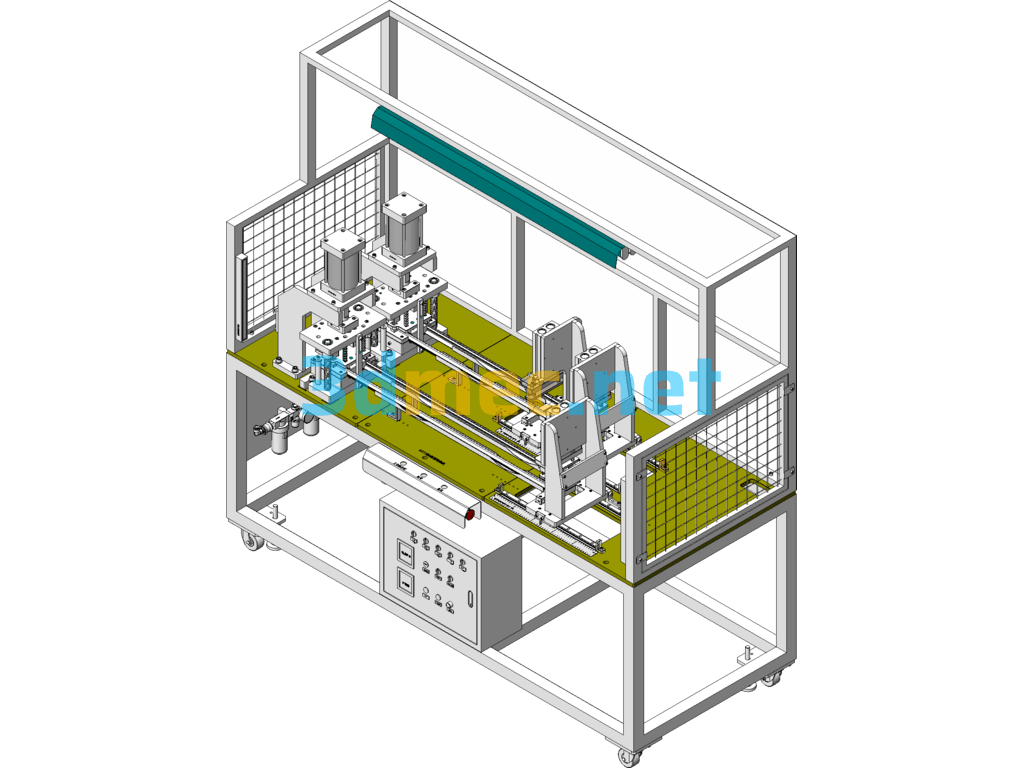 A5 Door Strip Precision Cutting Machine - 3D Model SolidWorks Free Download