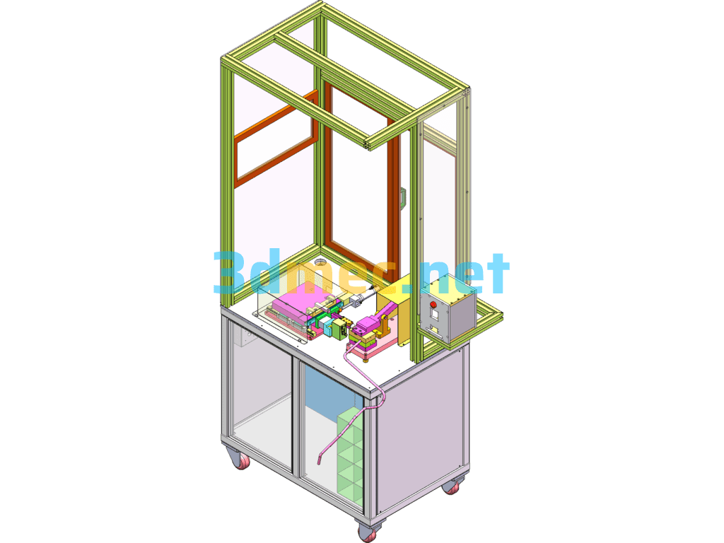 Oil Pipe Joint Automatic Assembly Machine - 3D Model SolidWorks Free Download