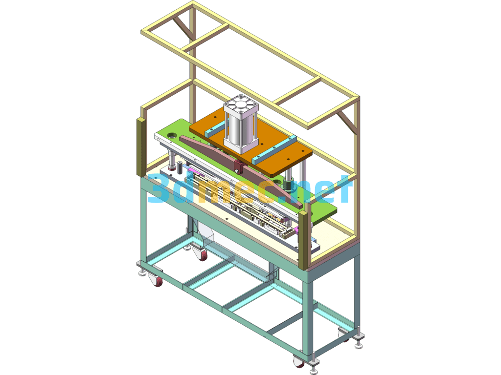 Automobile Sealing Strip Punching Machine - 3D Model SolidWorks Free Download