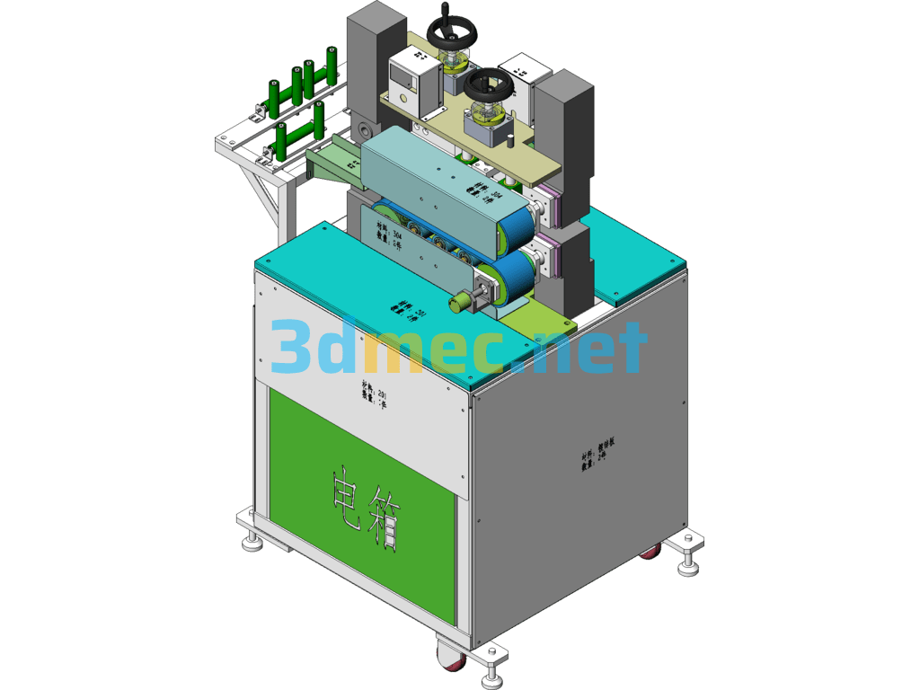 Double Traction Machine For Production Line - 3D Model SolidWorks Free Download