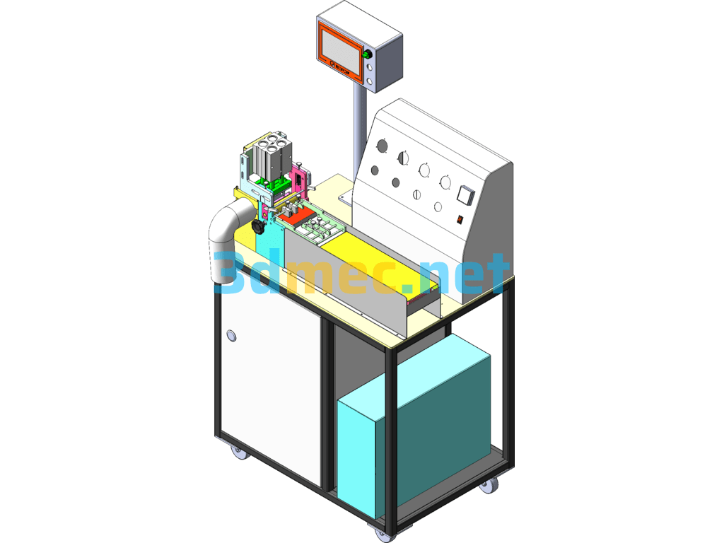 Ribbon Punching Machine - 3D Model SolidWorks Free Download