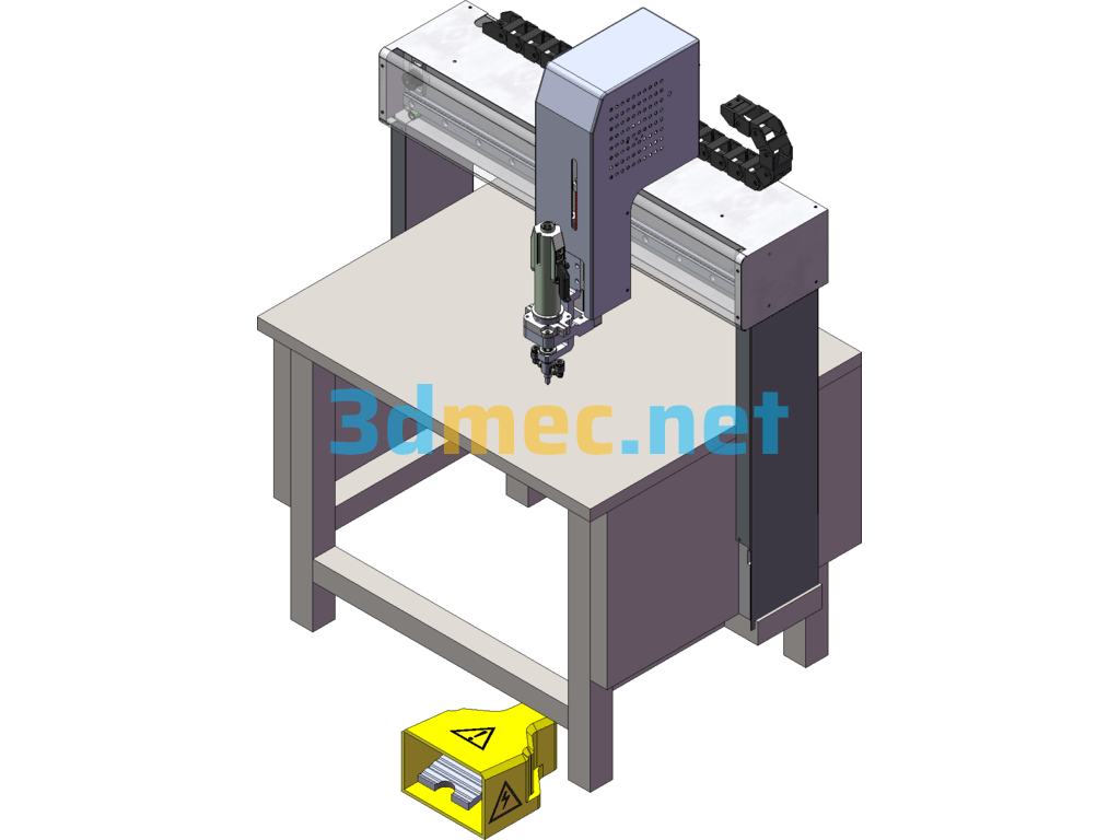 Automatic Positioning Screw Locking Machine - 3D Model SolidWorks Free Download