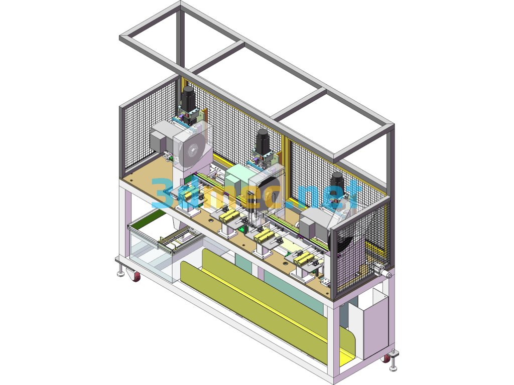 Precision Cutting Machine - 3D Model SolidWorks Free Download