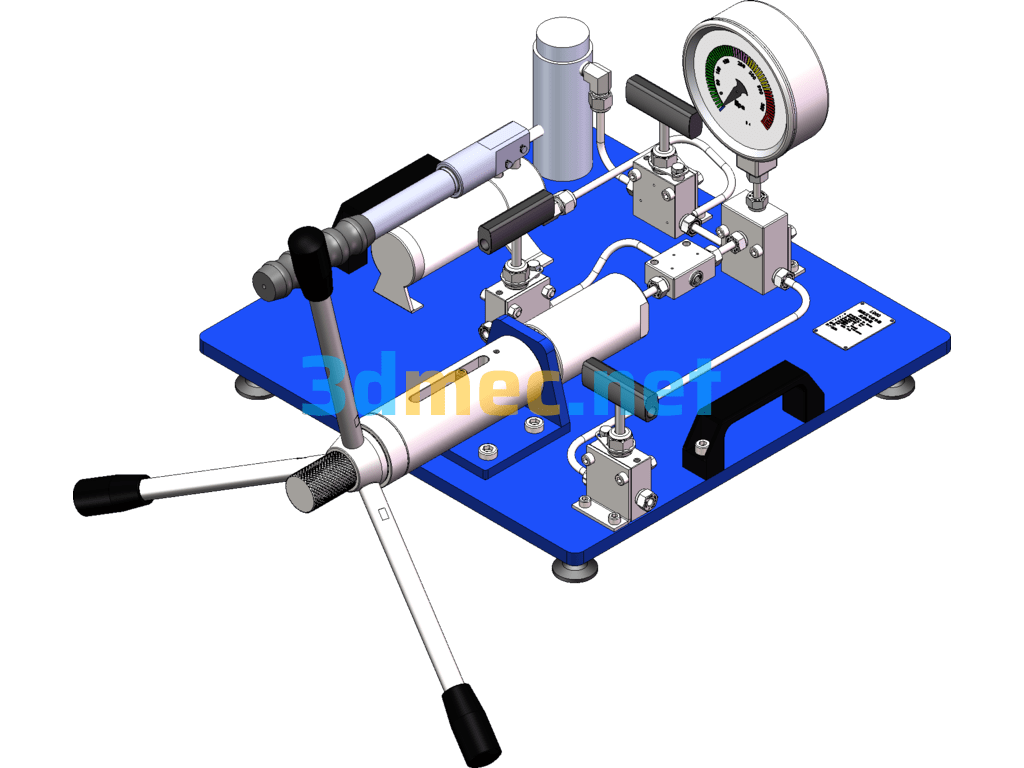 Ultra-High Pressure Generator 220Mpa - 3D Model SolidWorks Free Download