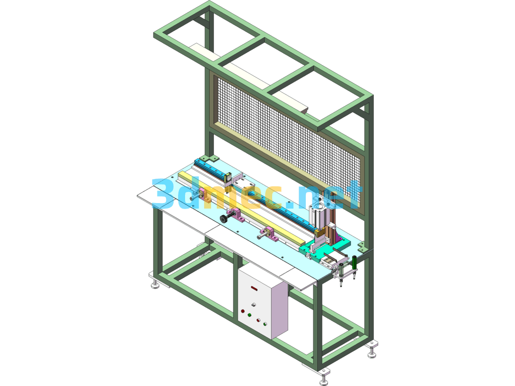 Cut-To-Length Punching Machine - 3D Model SolidWorks Free Download