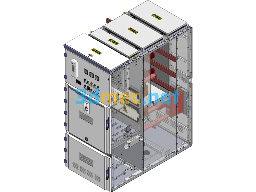 Second Generation Center Cabinet KYN28A-12 - 3D Model SolidWorks Free Download