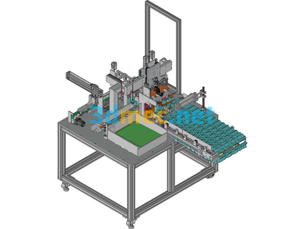 Automatic Press Machine - 3D Model Exported Free Download