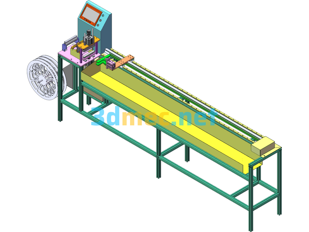 Cut-To-Length Machine. - 3D Model SolidWorks Free Download