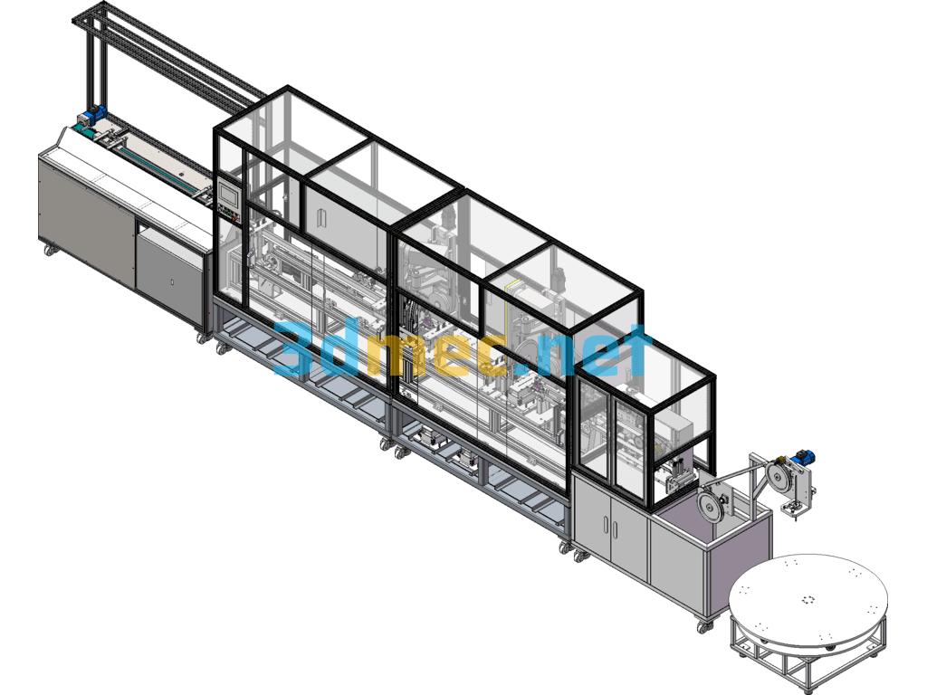 Automatic Sealing Strip Sawing Equipment - 3D Model SolidWorks Free Download