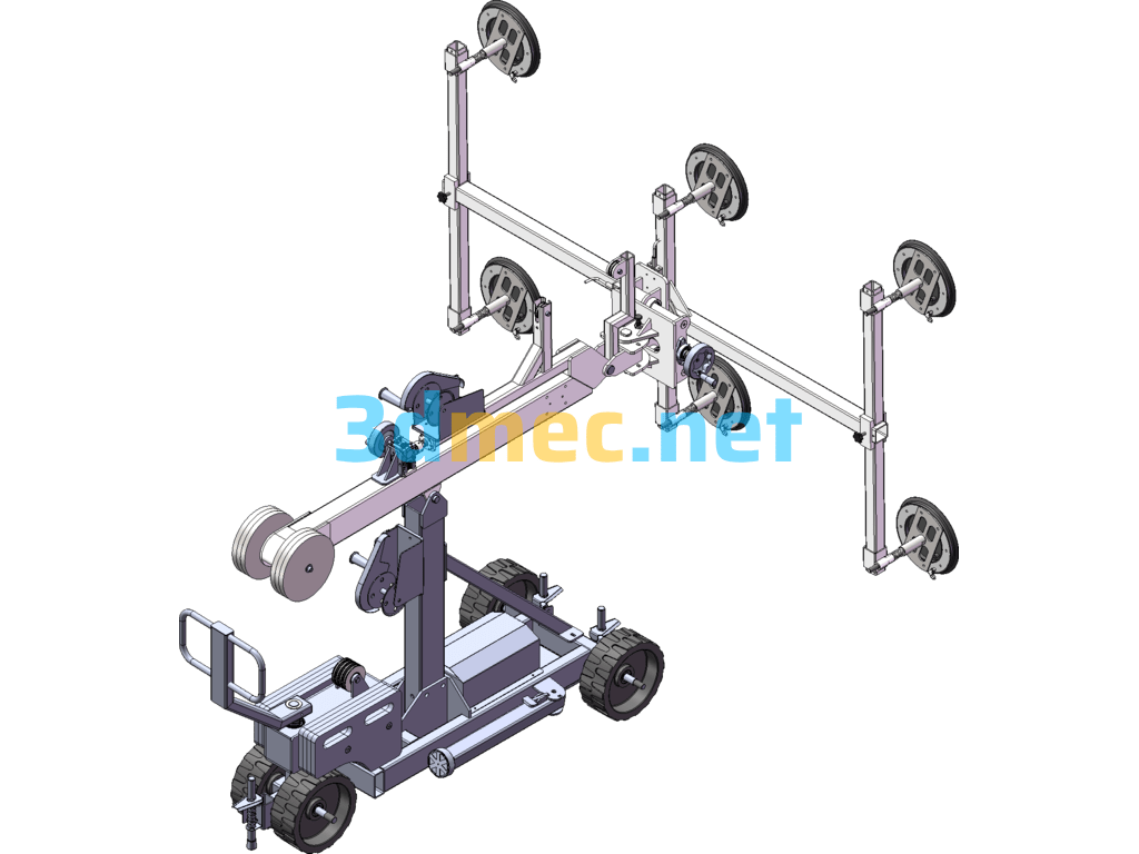 Vacuum Suction Cup Transporter - 3D Model SolidWorks Free Download