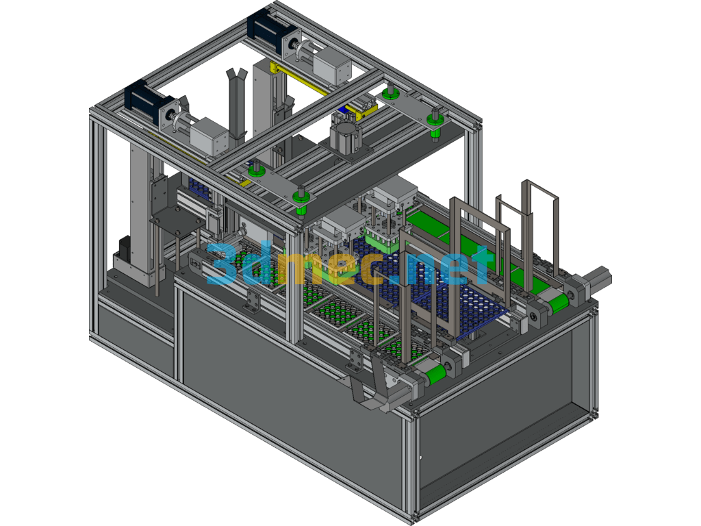 Button Battery Sorting Machine - 3D Model Exported Free Download