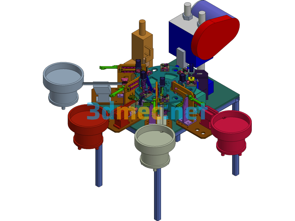 Divider Turntable Non-Standard Automatic Assembly Equipment - 3D Model SolidWorks Free Download