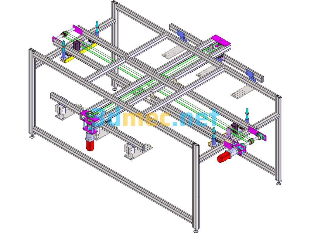 98-Inch Electronic Whiteboard Card And Front Centering Mechanism - 3D Model SolidWorks Free Download