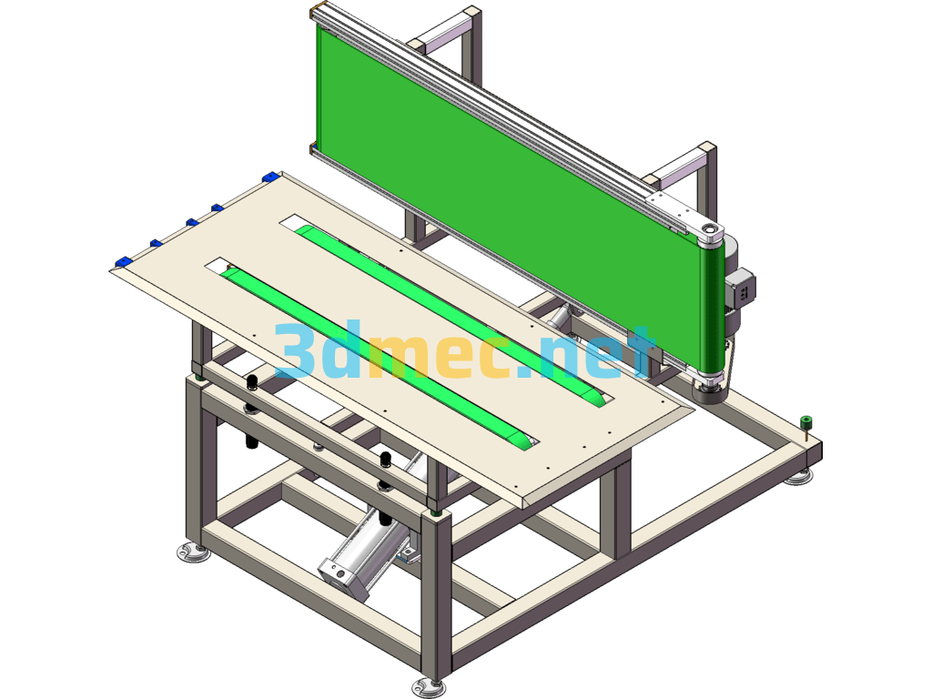 Factory Object Turning Table - 3D Model SolidWorks Free Download