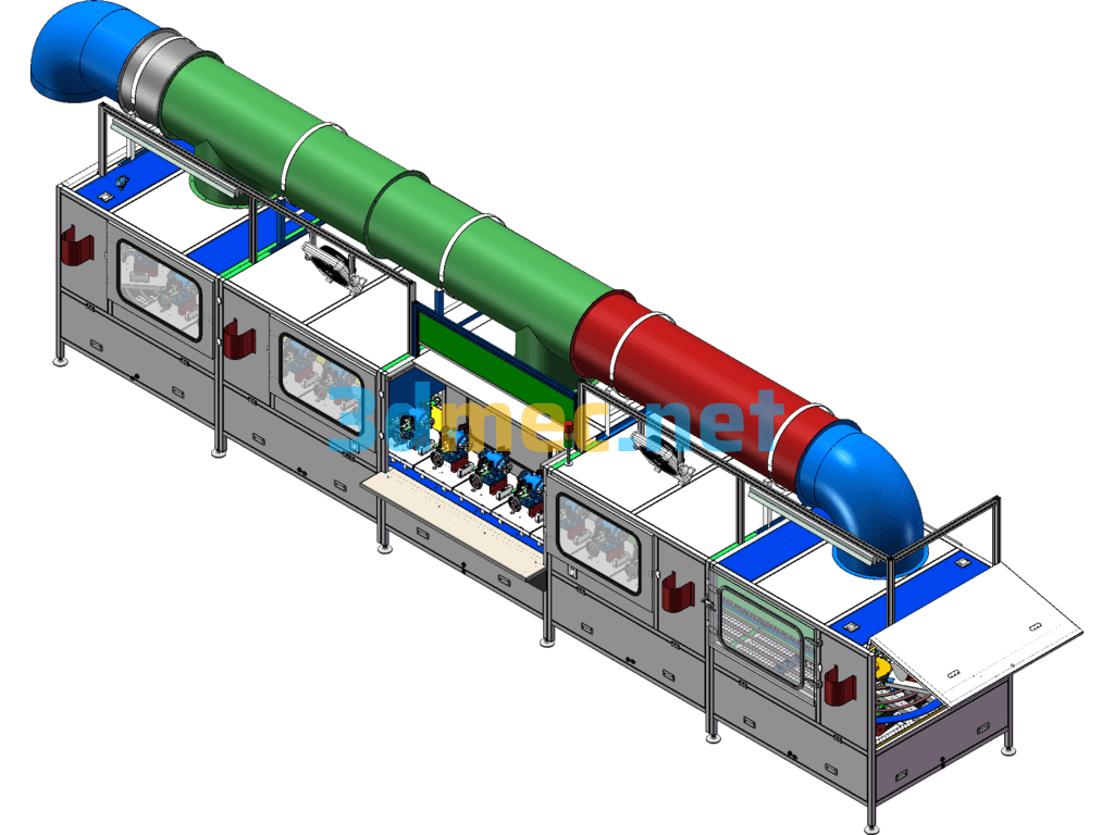 Motor Aging Test Machine - 3D Model SolidWorks Free Download