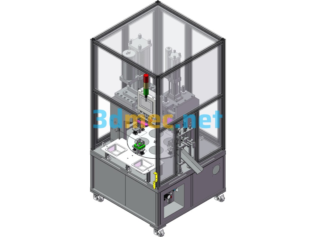 Retractor Bracket Pin Riveting Equipment - 3D Model SolidWorks Free Download