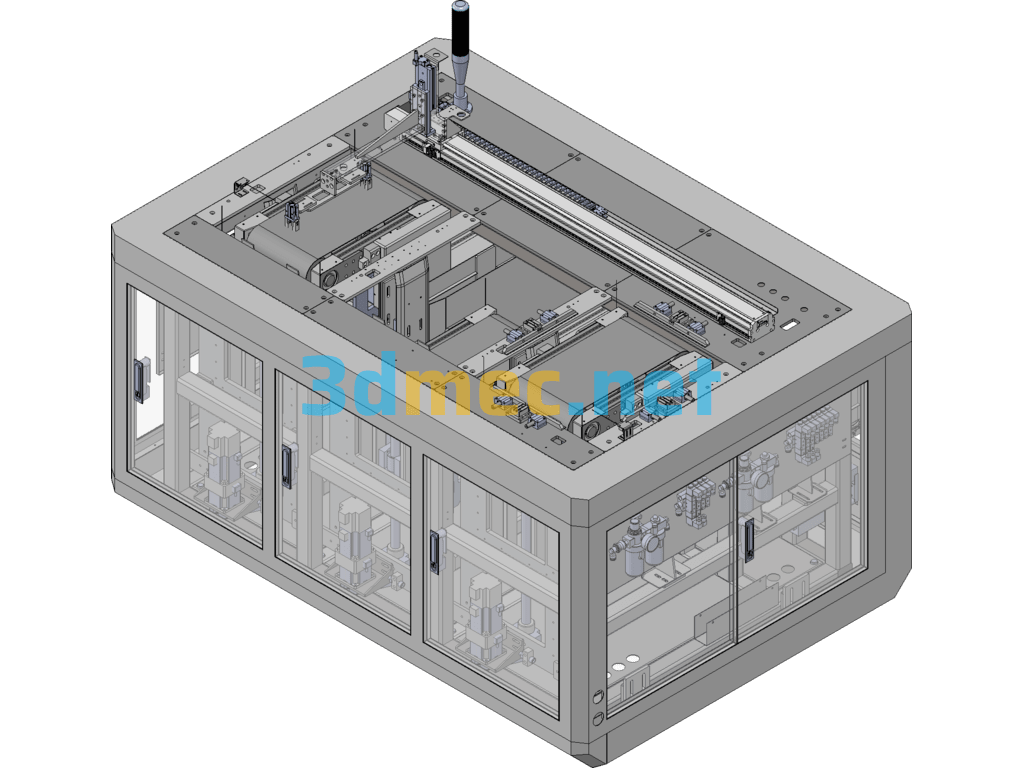 Fully Automatic Lifting And Conveying Transplanting Feeder - 3D Model SolidWorks Free Download