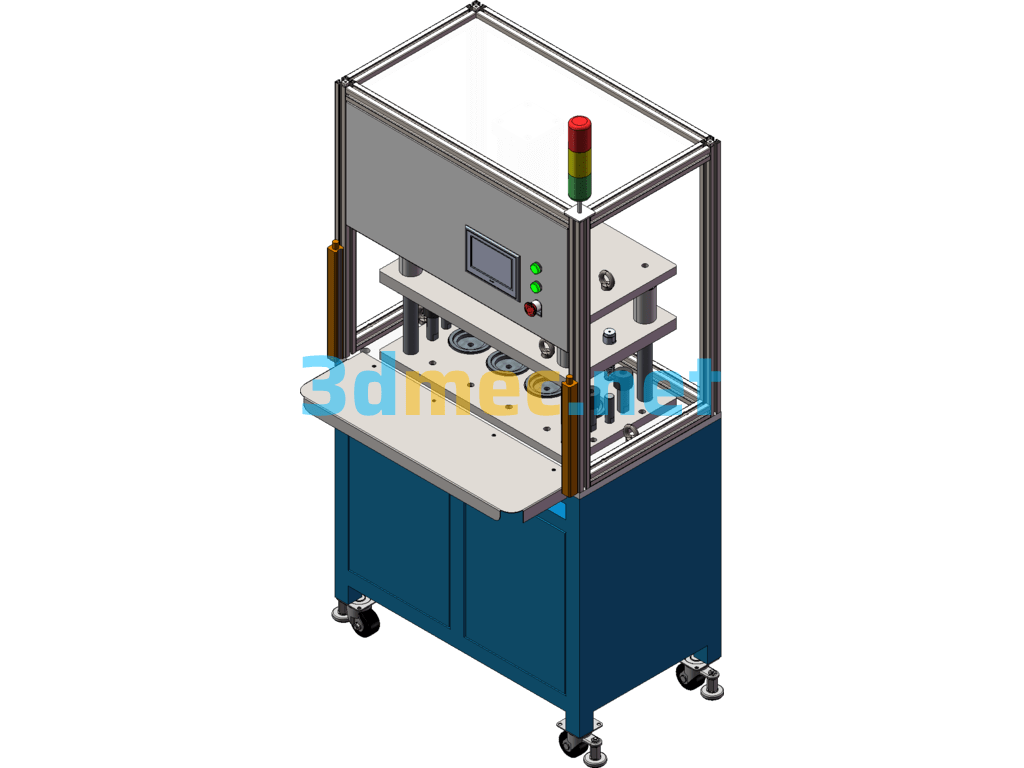 Conical Spring Spring Forming Machine Strong Press Machine 4 Station Vertical - 3D Model SolidWorks Free Download