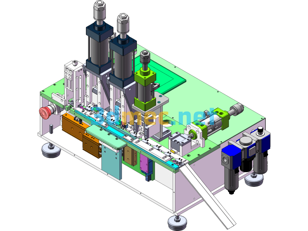 Terminal Shaping Machine Bending Machine 3D Digital Model Drawing - 3D Model SolidWorks Free Download