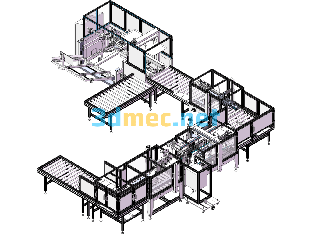 Semi-Automatic Packaging Machine - 3D Model SolidWorks Free Download