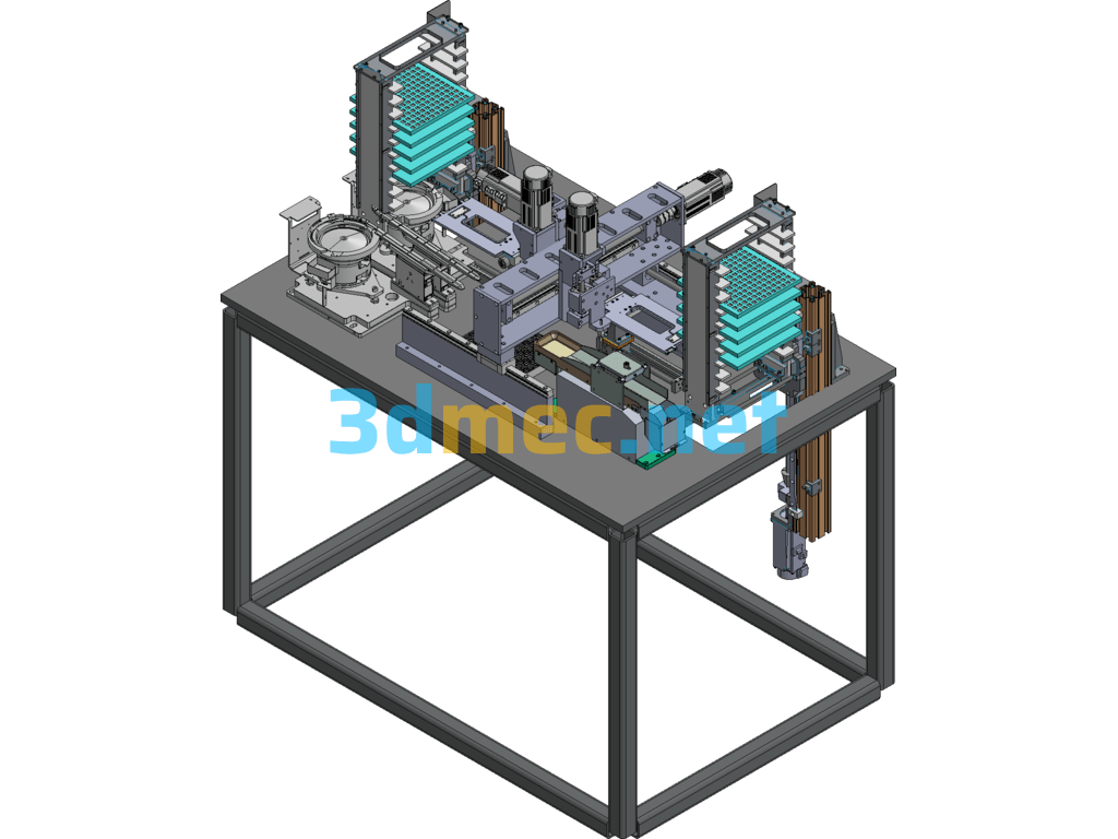 Rack Mounting Machine - 3D Model Exported Free Download