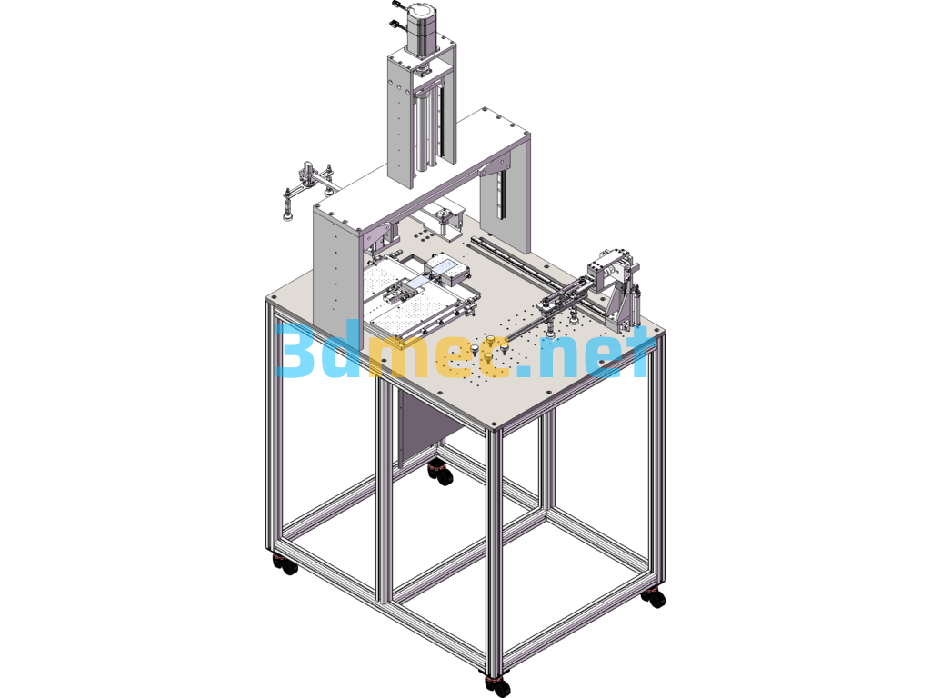 Light Guide Plate Nozzle Cutting Machine - 3D Model SolidWorks Free Download