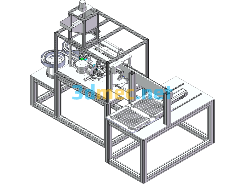 Seat Belt Car Sensor Automatic Assembly Equipment - 3D Model SolidWorks Free Download