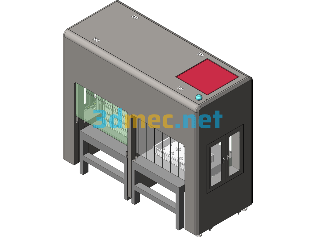 Air Shower + Radio Frequency (Public In And Out) - 3D Model SolidWorks Free Download